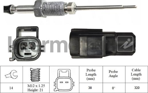 INTERMOTOR 27419 - Датчик, температура выхлопных газов abcparts.ee