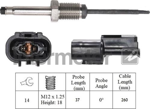 INTERMOTOR 27430 - Датчик, температура выхлопных газов abcparts.ee