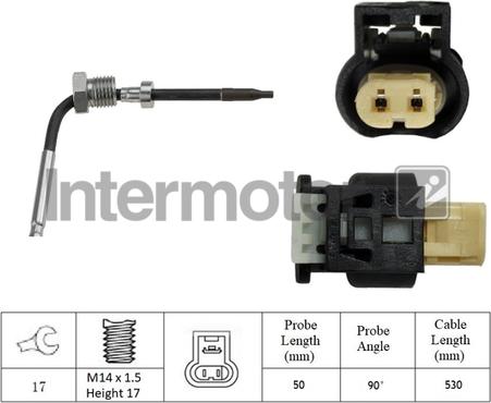 INTERMOTOR 27428 - Датчик, температура выхлопных газов abcparts.ee