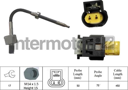 INTERMOTOR 27427 - Датчик, температура выхлопных газов abcparts.ee
