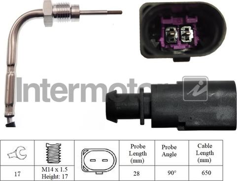 INTERMOTOR 27348 - Датчик, температура выхлопных газов abcparts.ee
