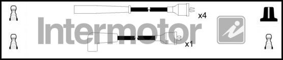 INTERMOTOR 73897 - Комплект проводов зажигания abcparts.ee