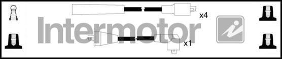 INTERMOTOR 73727 - Комплект проводов зажигания abcparts.ee