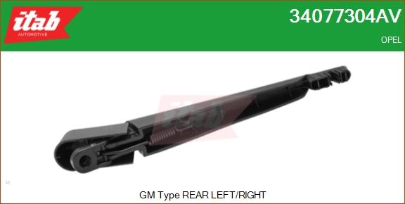 ITAB AUTOMOTIVE 34077304AV - Рычаг стеклоочистителя, система очистки окон abcparts.ee