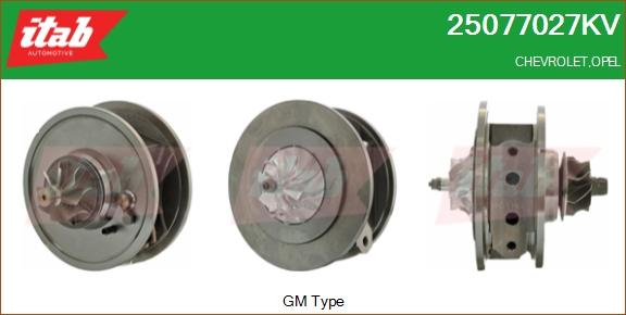 ITAB AUTOMOTIVE 25077027KV - Картридж турбины, группа корпуса компрессора abcparts.ee