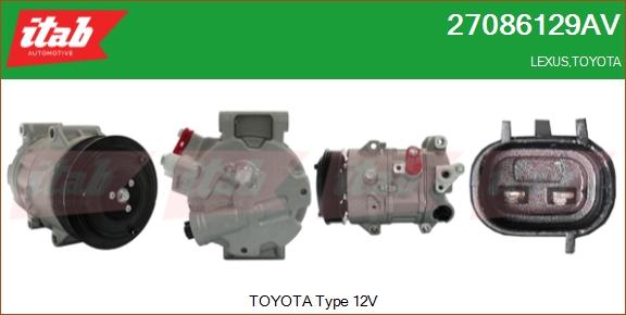 ITAB AUTOMOTIVE 27086129AV - Компрессор кондиционера abcparts.ee