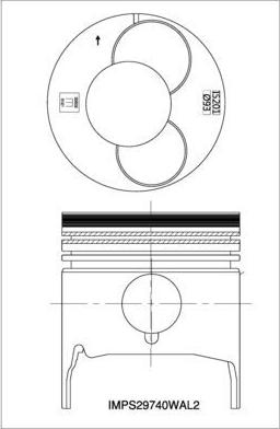 IZUMI IMPS29740WAL2 - Поршень abcparts.ee