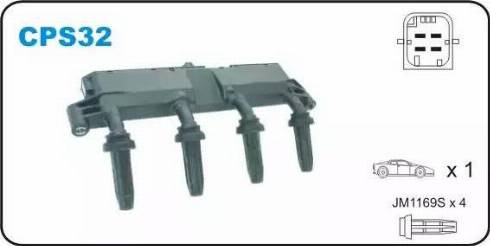 Janmor CPS32 - Катушка зажигания abcparts.ee