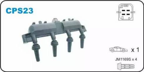 Janmor CPS23 - Катушка зажигания abcparts.ee