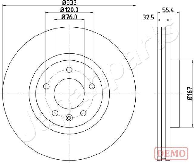 Japanparts DI-0959C - Тормозной диск abcparts.ee