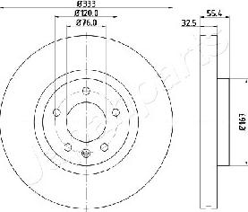 Japanparts DI-0959 - Тормозной диск abcparts.ee