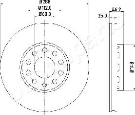 Japanparts DI-0910 - Тормозной диск abcparts.ee