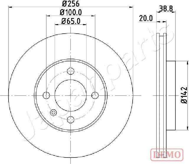 Japanparts DI-0935C - Тормозной диск abcparts.ee
