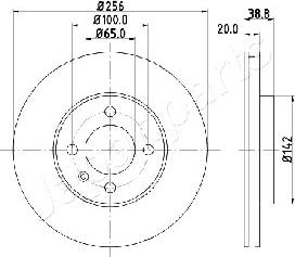 Japanparts DI-0935 - Тормозной диск abcparts.ee