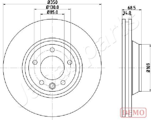 Japanparts DI-0931C - Тормозной диск abcparts.ee
