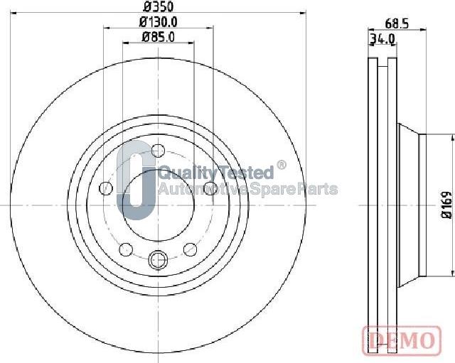 Japanparts DI0931JM - Тормозной диск abcparts.ee
