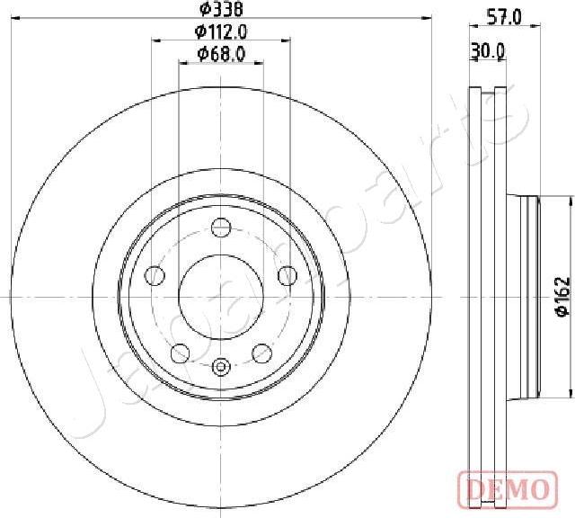Japanparts DI-0920C - Тормозной диск abcparts.ee