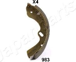 Japanparts GF-983AF - Комплект тормозных колодок, барабанные abcparts.ee