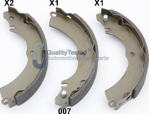 Japanparts GF007JM - Комплект тормозных колодок, барабанные abcparts.ee