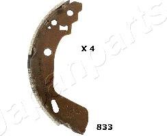 Japanparts GF-833AF - Комплект тормозных колодок, барабанные abcparts.ee