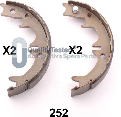 Japanparts GF252JM - Комплект тормозов, ручник, парковка abcparts.ee