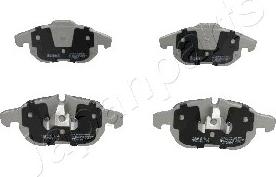 Japanparts PA-011AF - Тормозные колодки, дисковые, комплект abcparts.ee