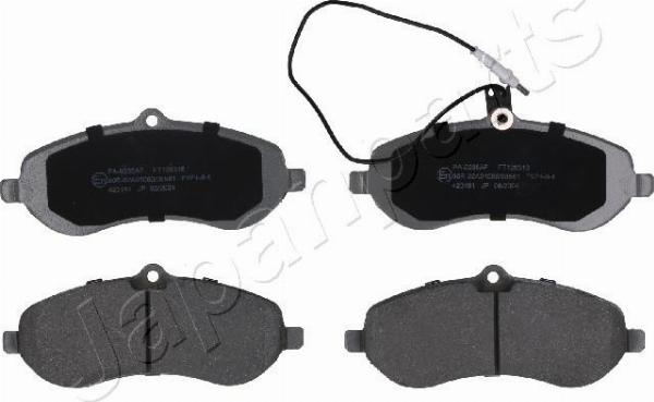 Japanparts PA-0285AF - Тормозные колодки, дисковые, комплект abcparts.ee