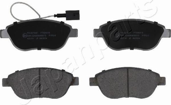 Japanparts PA-0278AF - Тормозные колодки, дисковые, комплект abcparts.ee