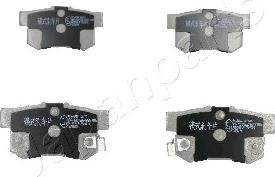 Japanparts PP-405AF - Тормозные колодки, дисковые, комплект abcparts.ee