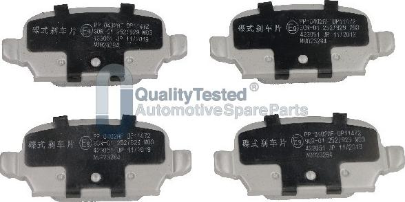 Japanparts PP0402JM - Тормозные колодки, дисковые, комплект abcparts.ee