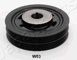 Japanparts PU-W03 - Шкив коленчатого вала abcparts.ee