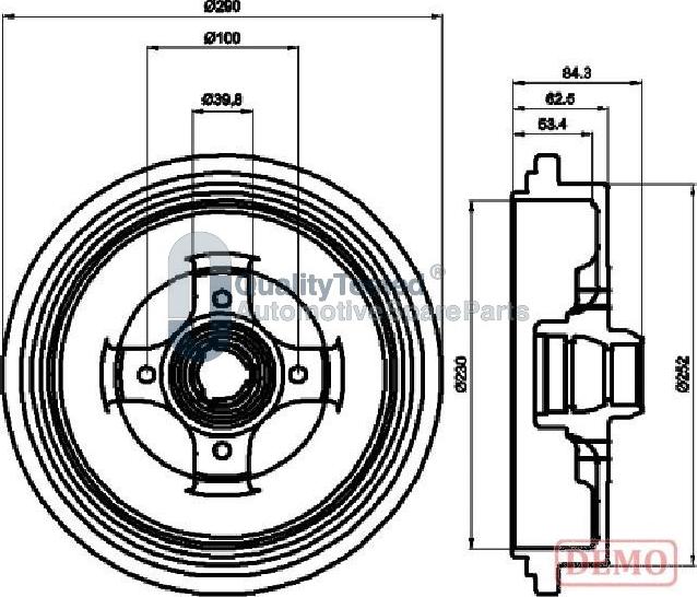 Japanparts TA0913JM - Тормозной барабан abcparts.ee