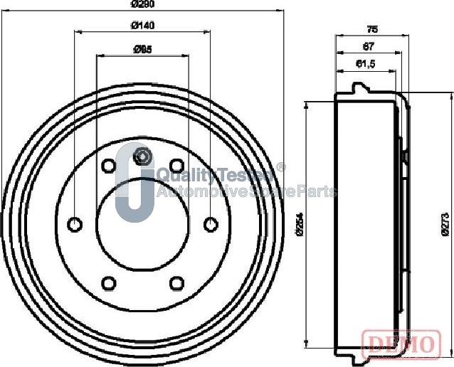 Japanparts TA0410JM - Тормозной барабан abcparts.ee