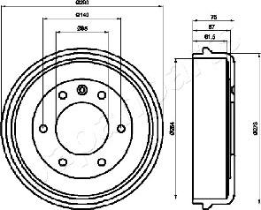 Japanparts TA-0410 - Тормозной барабан abcparts.ee