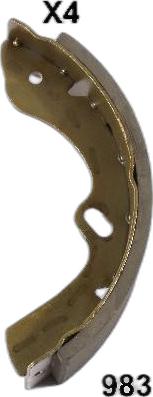 Japko 55983 - Комплект тормозных колодок, барабанные abcparts.ee