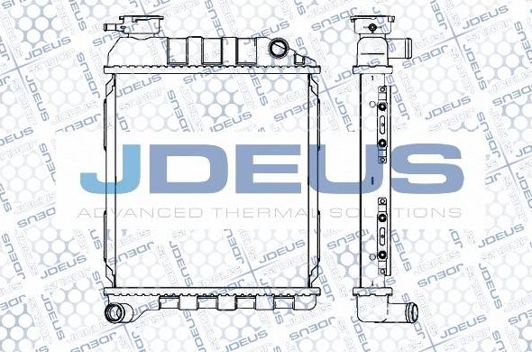 Jdeus M-0020000 - Радиатор, охлаждение двигателя abcparts.ee
