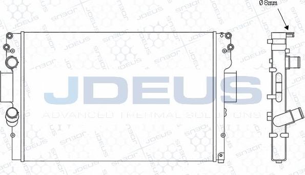 Jdeus M-0140071 - Радиатор, охлаждение двигателя abcparts.ee