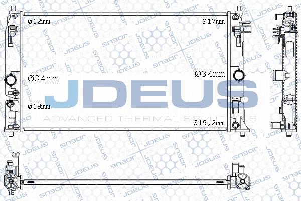 Jdeus M-0281010 - Радиатор, охлаждение двигателя abcparts.ee