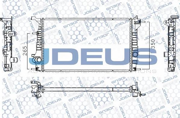 Jdeus M-0231420 - Радиатор, охлаждение двигателя abcparts.ee