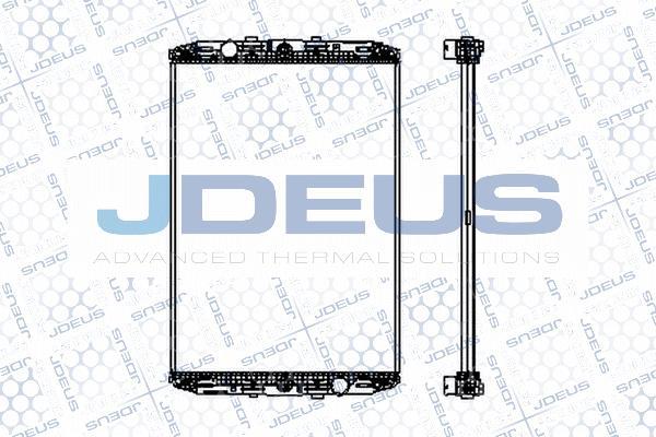 Jdeus M-108001B - Радиатор, охлаждение двигателя abcparts.ee