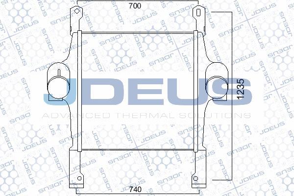 Jdeus M-814012A - Интеркулер, теплообменник турбины abcparts.ee
