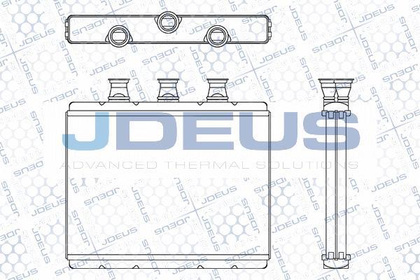 Jdeus M-2050250 - Теплообменник, отопление салона abcparts.ee