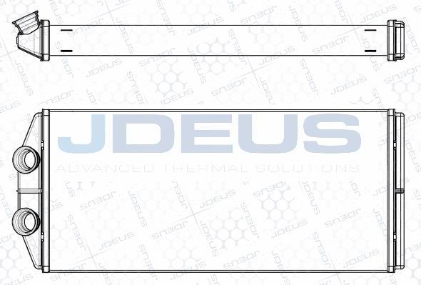 Jdeus M-2070070 - Теплообменник, отопление салона abcparts.ee