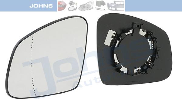 Johns 48 05 37-80 - Зеркальное стекло, наружное зеркало abcparts.ee