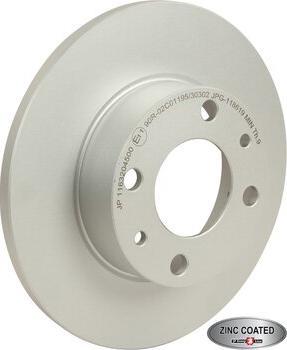 JP Group 1163204500 - Тормозной диск abcparts.ee