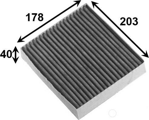 JS Asakashi AC3501C - Фильтр воздуха в салоне abcparts.ee