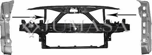 Jumasa 06174577 - Супорт радиатора, передняя планка abcparts.ee