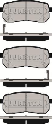 Juratek JCP187 - Тормозные колодки, дисковые, комплект abcparts.ee