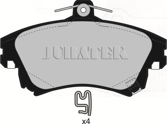 Juratek JCP1384 - Тормозные колодки, дисковые, комплект abcparts.ee