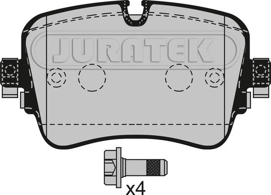 Juratek JCP8537 - Тормозные колодки, дисковые, комплект abcparts.ee